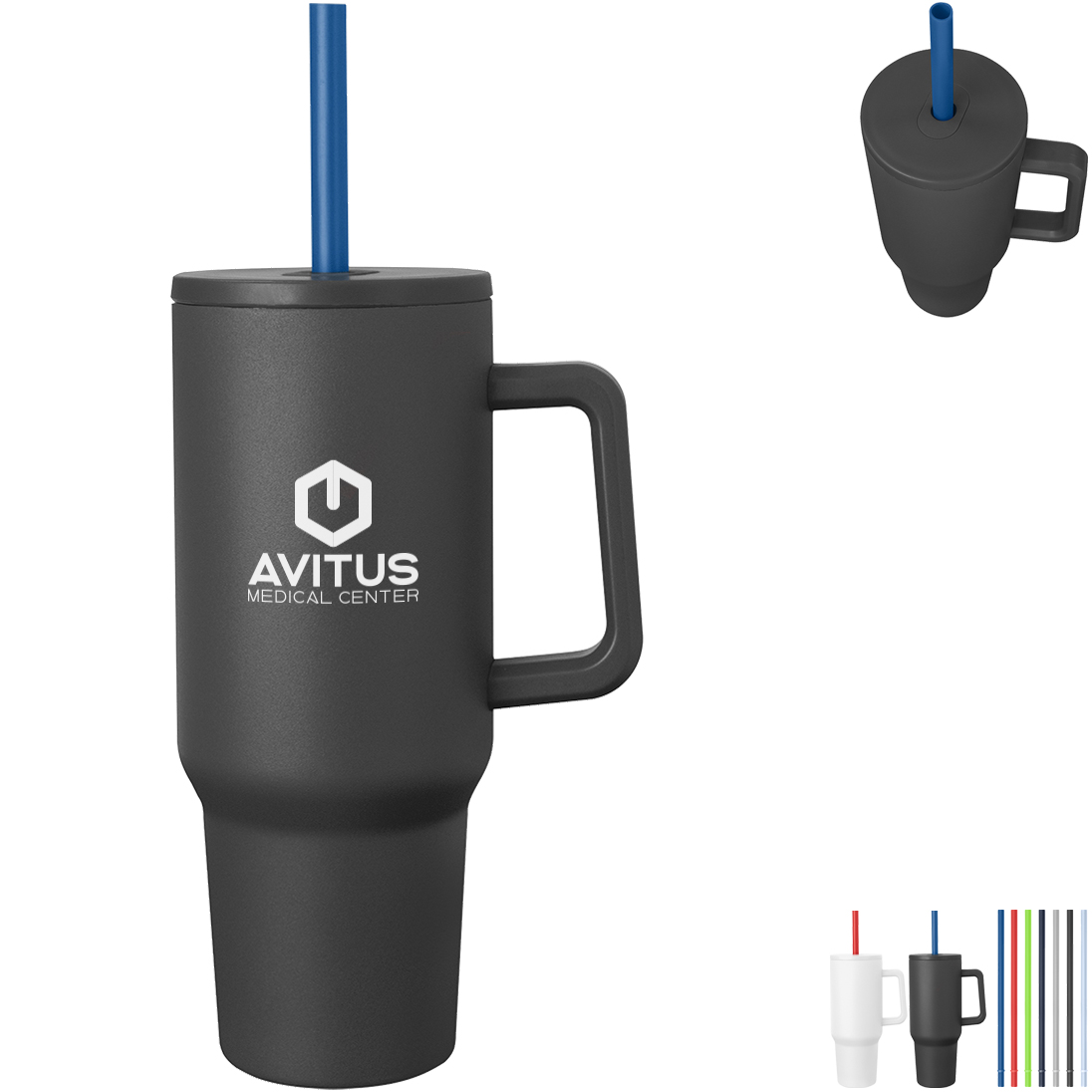 Product Photo 1 Jackson Basics Intrepid Stainless Steel Tumbler w/ Straw, 40oz.