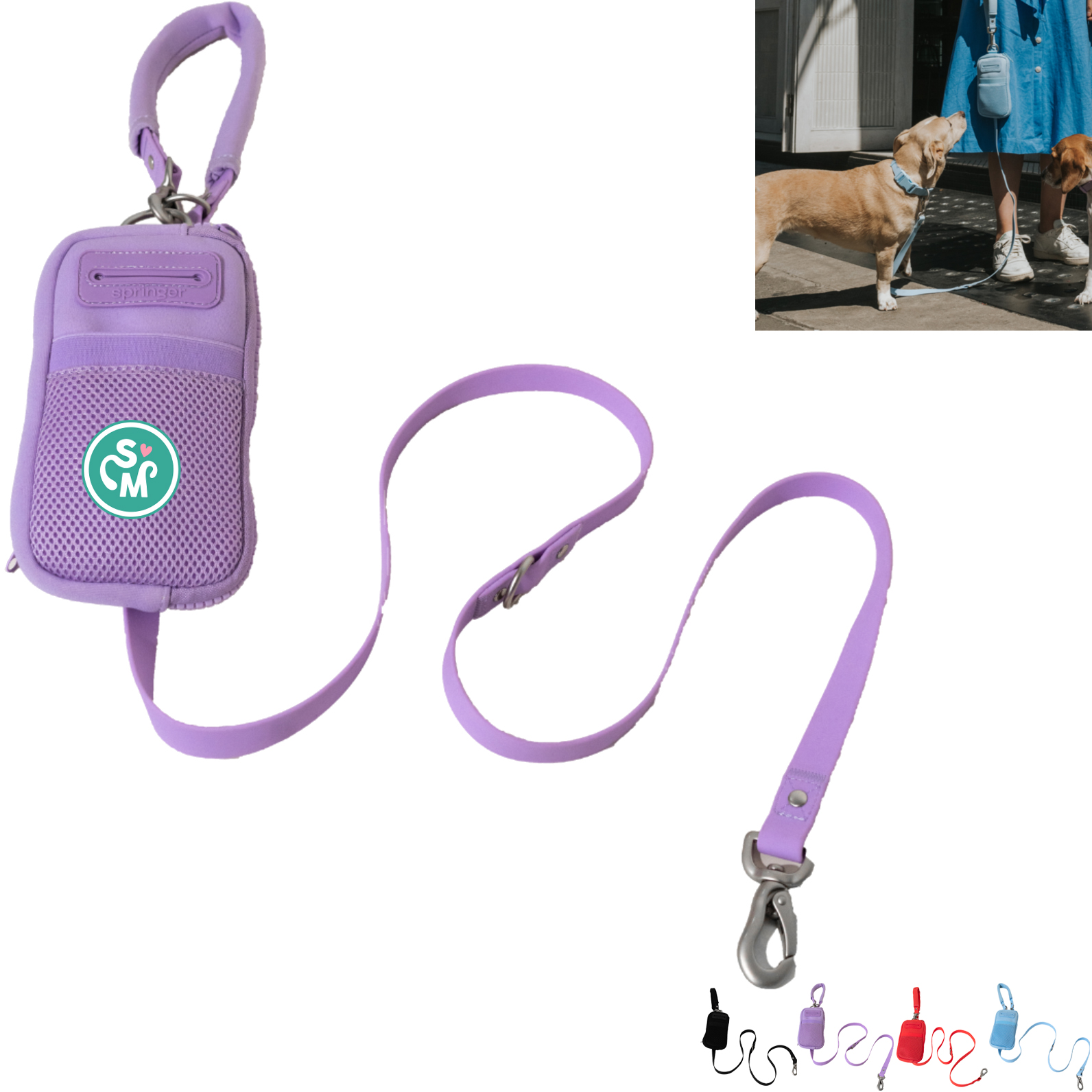 Product Photo 1 Springer 2-in-1 Walk Bag & Dog Leash Set