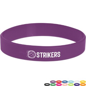USA Made Screen Printed Silicone Wristband Bracelet - GE1200
