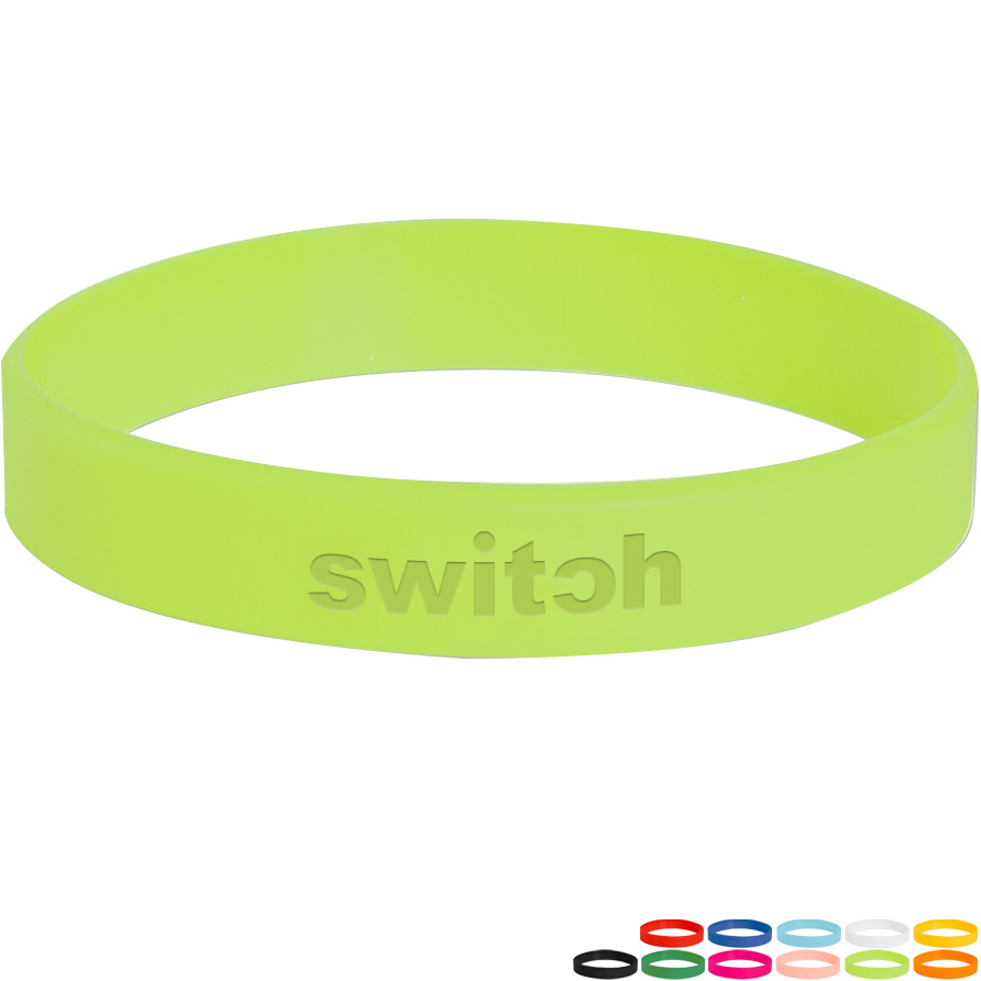 Product Photo 1 USA Made Debossed Silicone Wristband Bracelet