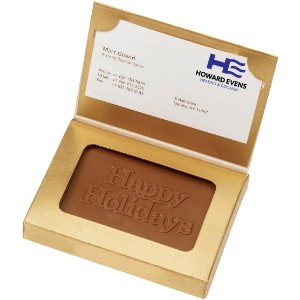 Molded Chocolate in Business Card Gift Box - CI2545