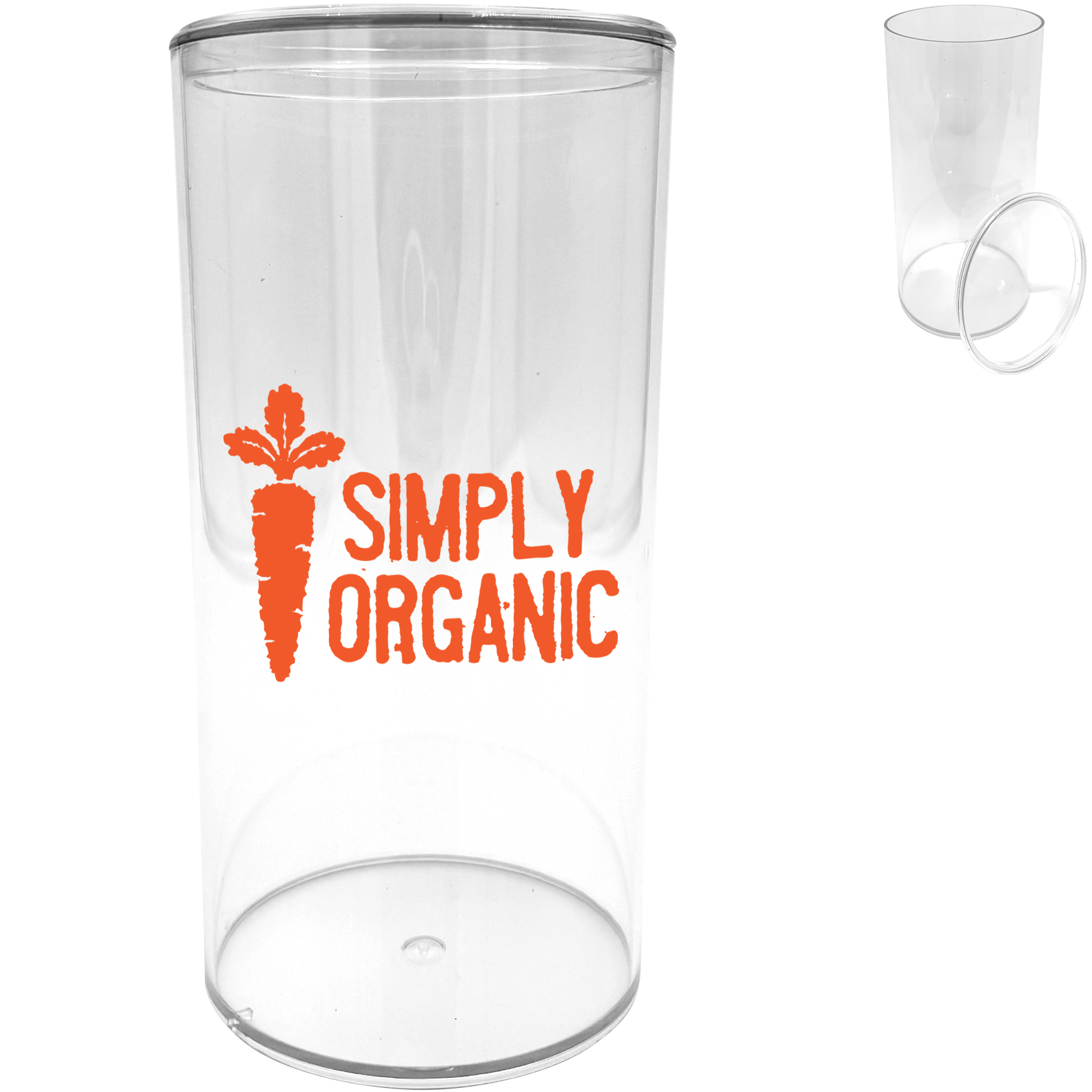 Product Photo 1 Clear Plastic Cylinder, 9-1/2" x 3-1/2"