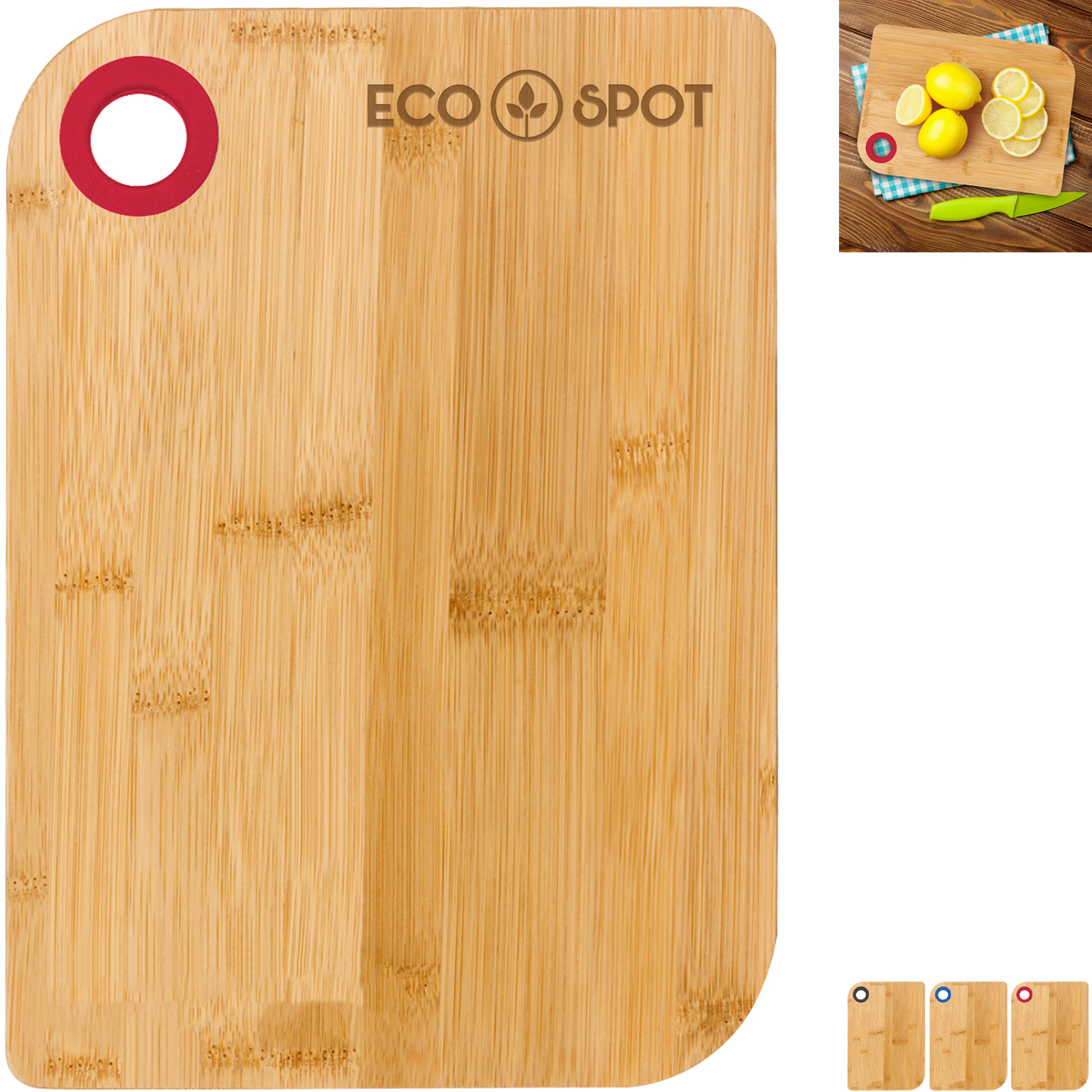 Product Photo 1 Bamboo Cutting Board with Silicone Ring