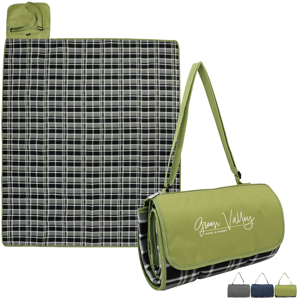 Product Photo 1 Premium Barrel Fleece Picnic Blanket, 60" x 52-1/2"