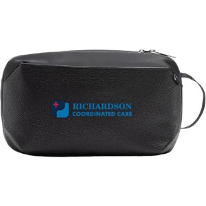 Brookstone® Compact Toiletry Kit Vegan Leather Travel Bag - HG1246