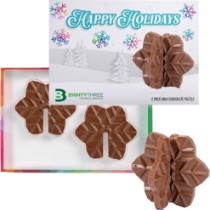 Photo 7 Milk Chocolate 3D Puzzle Snowflake