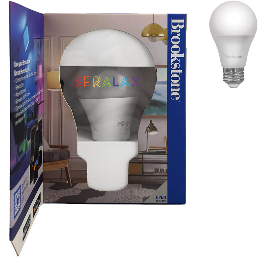 Product Photo 1 Brookstone® Smart A19 WiFi RGB Bulb w/ Tunable White