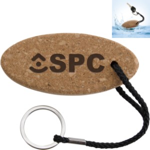 Buoy Oval Cork Keychain - KZ1008