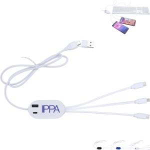 DualLink Charging Cable 2A with USB Hub - KZ1015