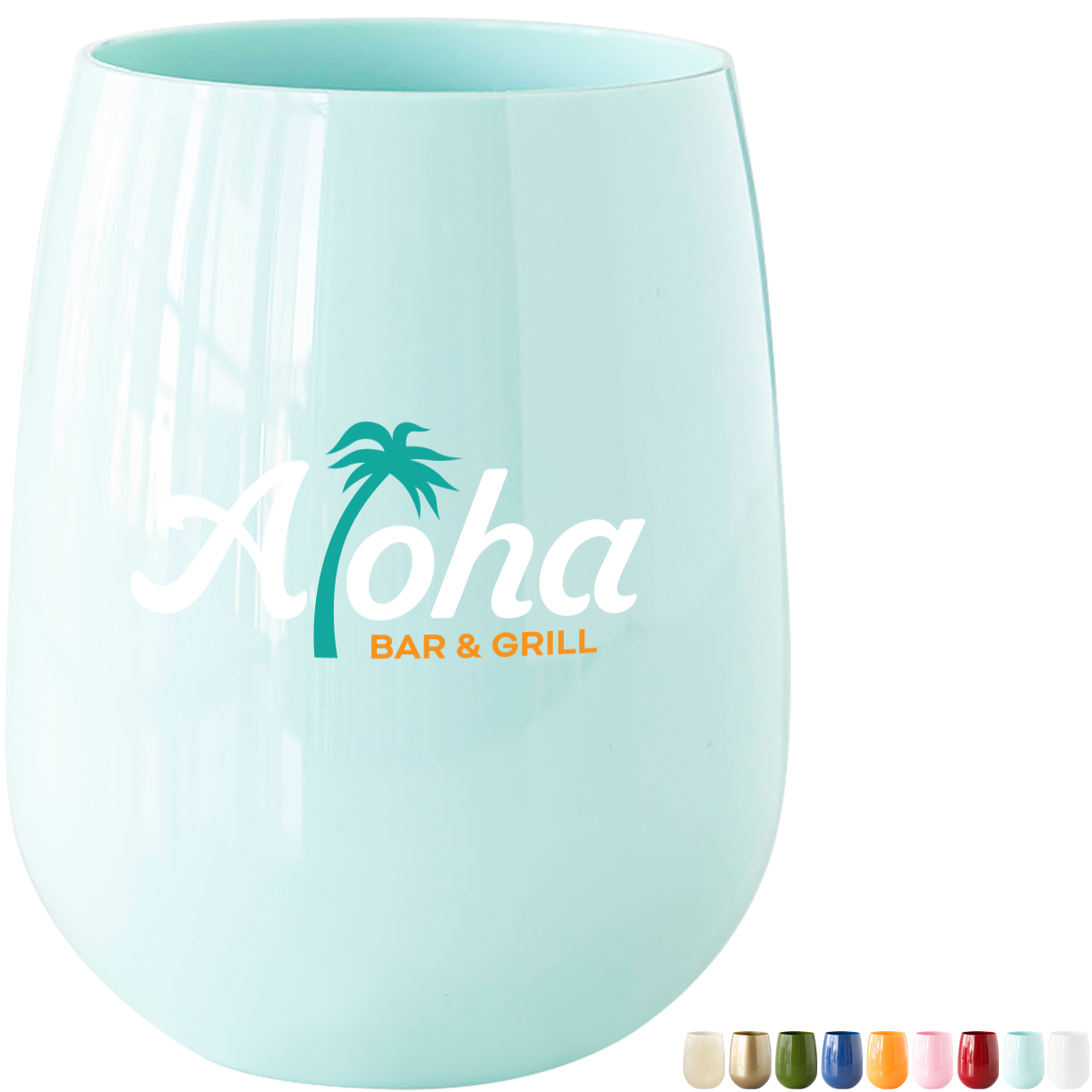 Product Photo 1 Symglass® Durable Resin Colored Stemless Wine Glass, 12oz.