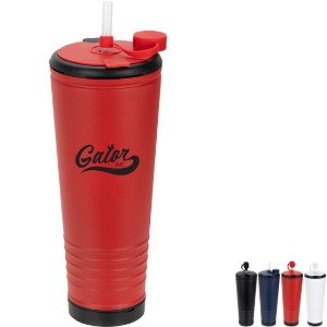 Klaxon Stainless Steel & Polypropylene Tumbler w/ Built-in Horn, 23oz. - AR1957