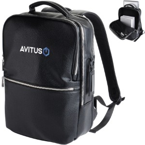 AeroLOFT™ Odyssey PU Leather Dual Compartment Backpack - AR1982