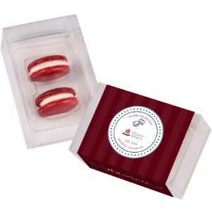 Red Velvet Macaron Box, 2 Pack - MD9687