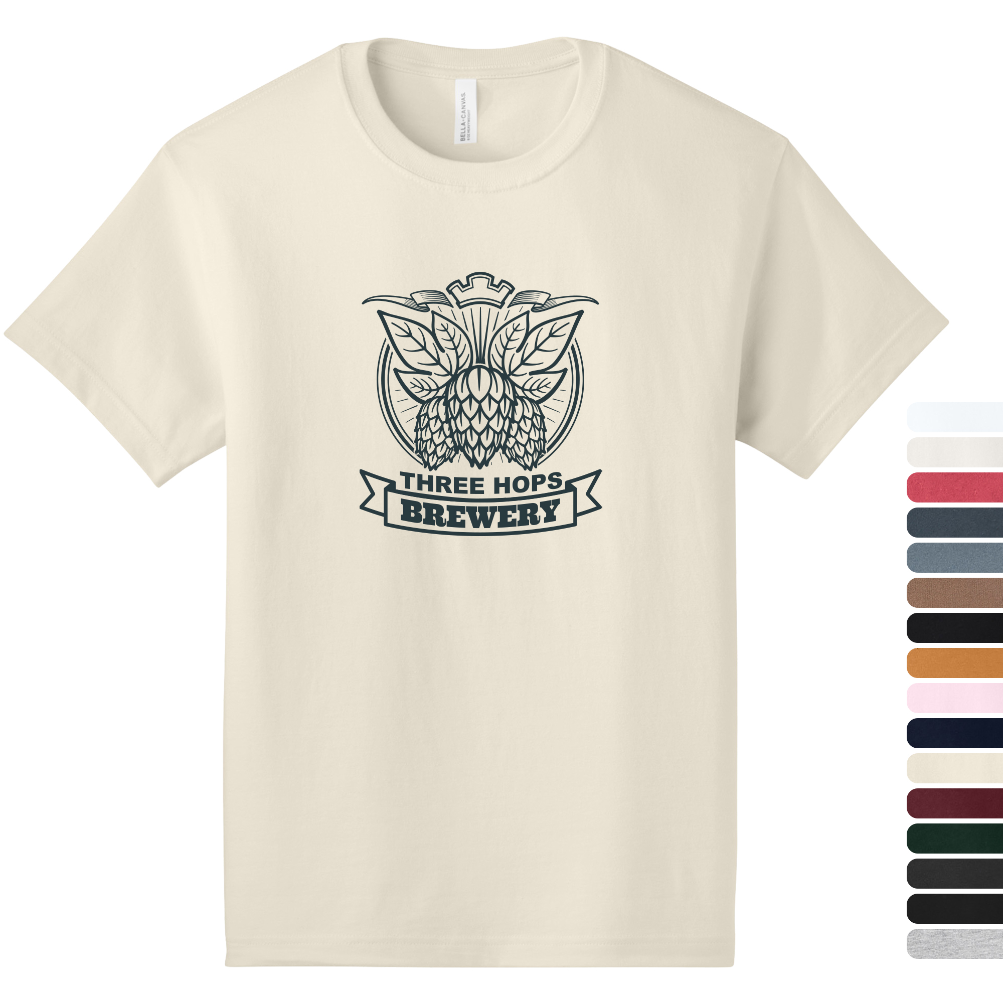 Product Photo 1 Bella + Canvas® 6 oz. Heavyweight Cotton Short Sleeve Unisex Tee