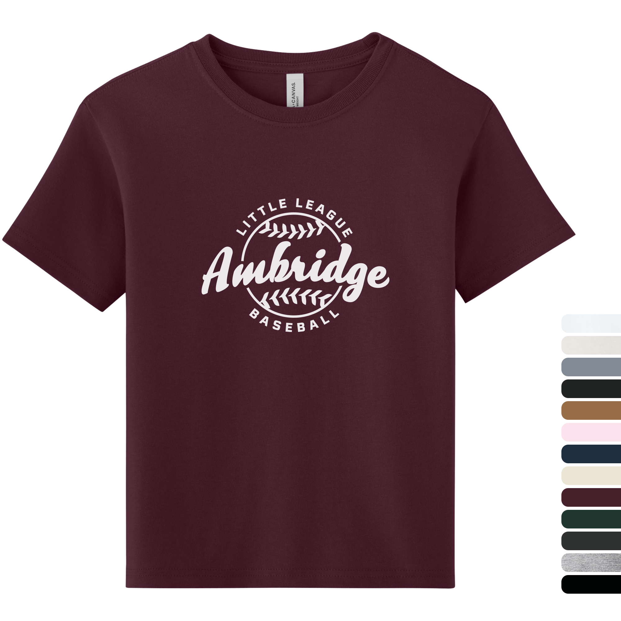 Product Photo 1 Bella + Canvas® 6 oz. Heavyweight Cotton Short Sleeve Youth Tee