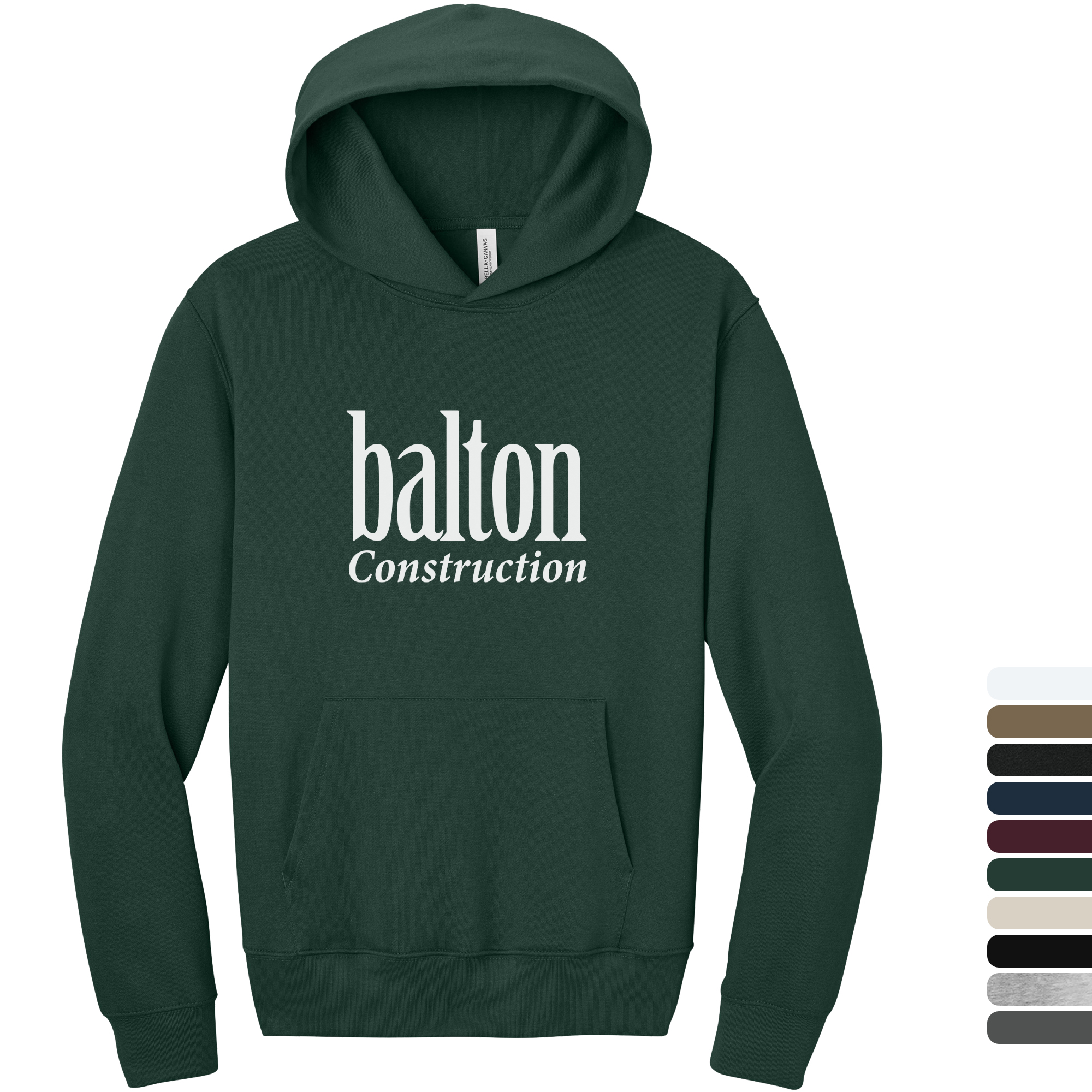 Product Photo 1 Bella + Canvas® 10 oz. Heavyweight Cotton Unisex Pullover Hoodie