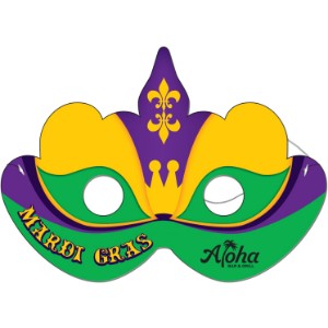 Mardi Gras Mask with Elastic Strap - LC2805