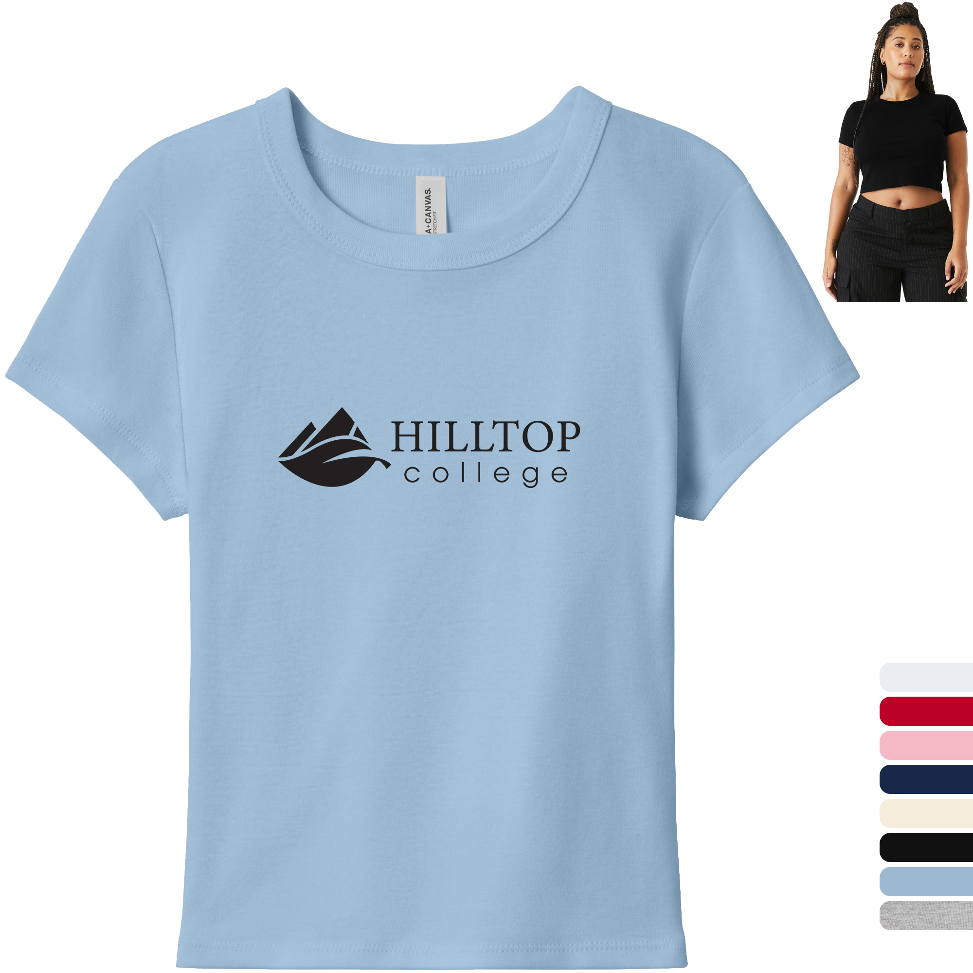 Product Photo 1 Bella + Canvas® Micro Rib Cotton/Poly Ladies' Baby Tee