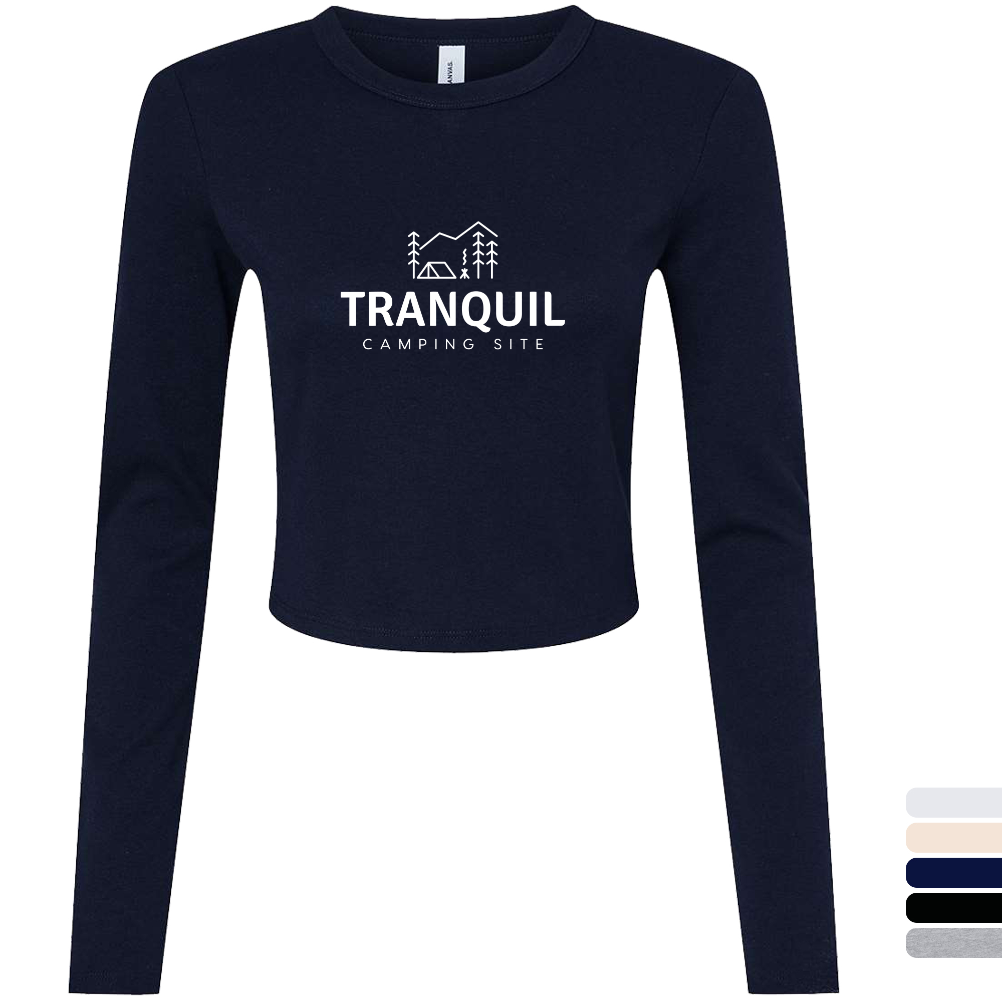 Product Photo 1 Bella + Canvas® Micro Rib Cotton/Poly Ladies' Long Sleeve Tee