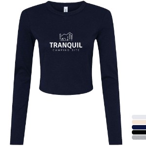 Bella + Canvas® Micro Rib Cotton/Poly Ladies' Long Sleeve Tee - WJ7238