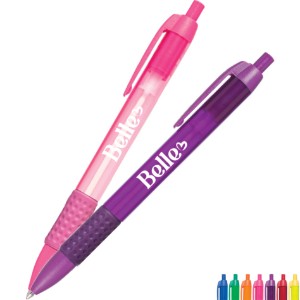 USA Made Translucent Retractable Grip Pen - AW1085