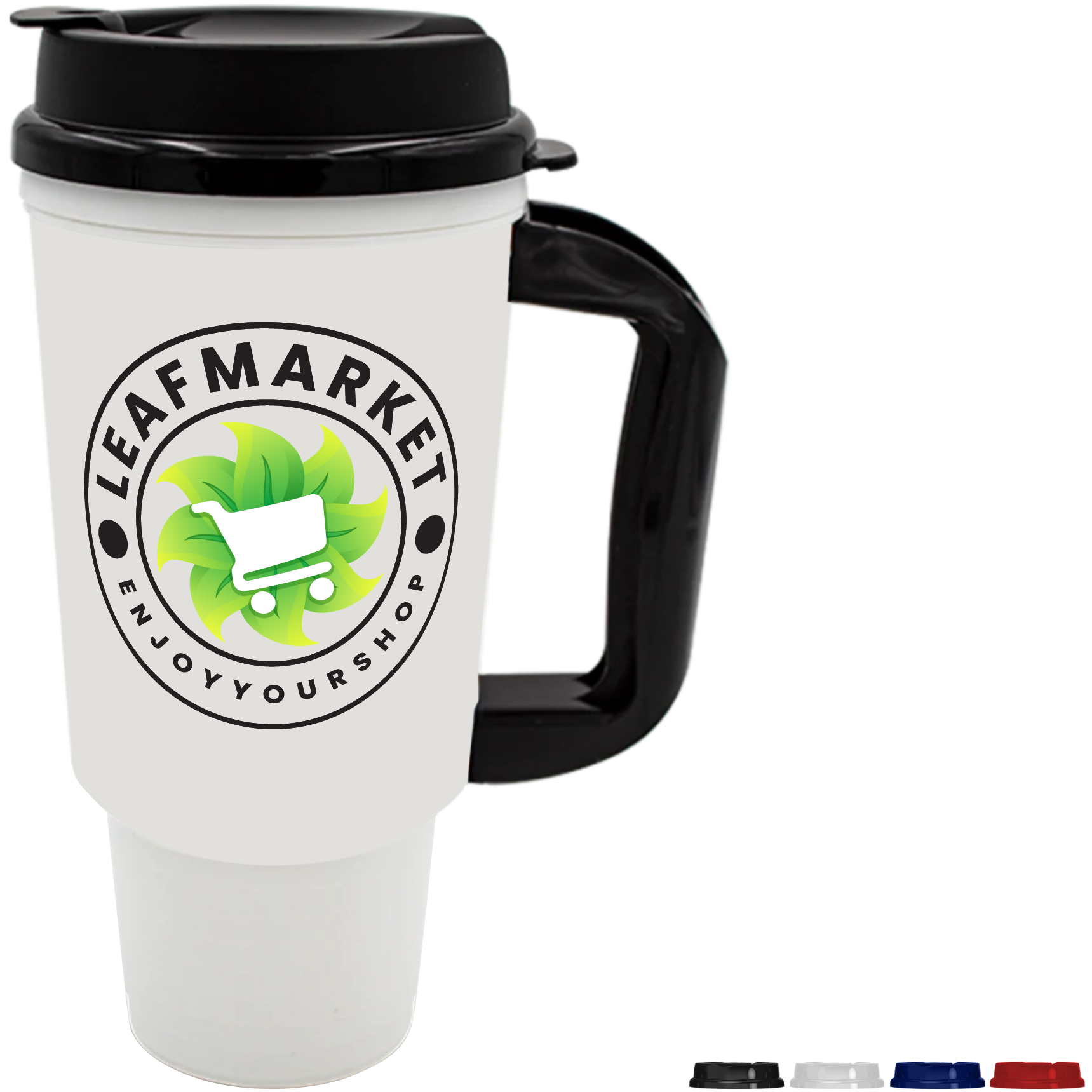 Product Photo 1 Double Wall Insulated Travel Car Mug with Flip Top Lid, 24 oz.