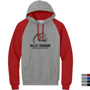 Jerzees® NuBlend® Cotton/Poly Colorblock Raglan Unisex Hoodie Sweatshirt - WJ7256