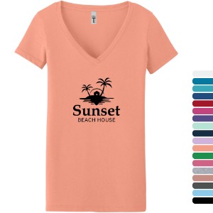Next Level Apparel® Ideal Cotton/Poly Ladies' V-Neck Tee - WJ7280