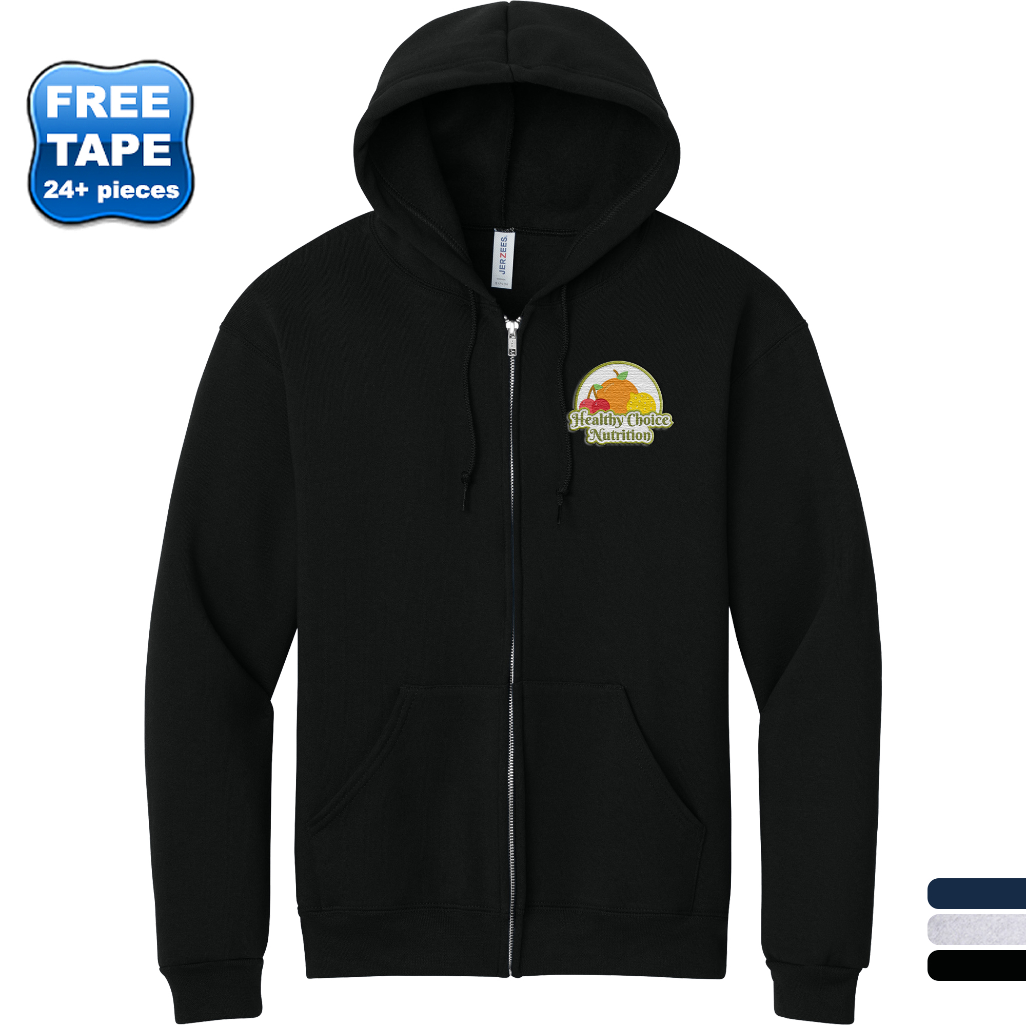 Product Photo 1 Jerzees® Rugged™ Hooded Cotton/Poly Unisex Full-Zip Sweatshirt