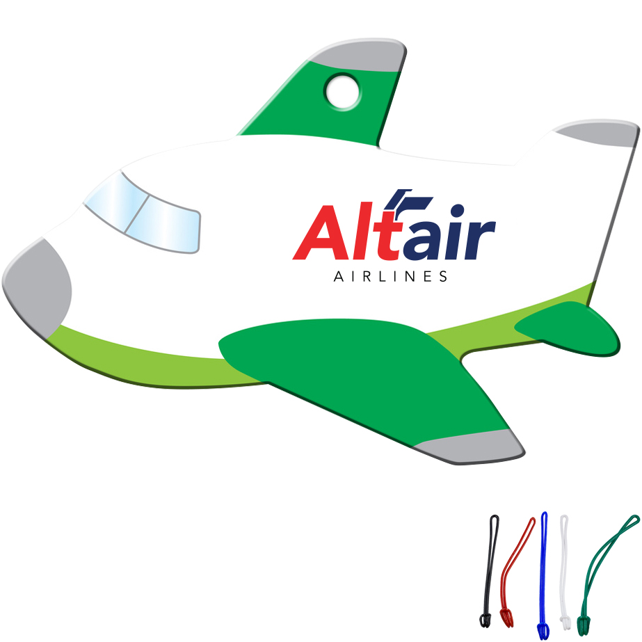 Product Photo 1 Green Airplane Luggage Tag