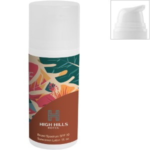 SPF-30 Sunscreen Lotion in Recycled Bottle, 1oz. - HT6922