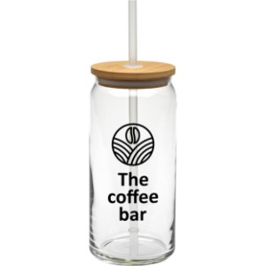 Tall Boy Glass with Bamboo Lid, 20 oz. - GA1040