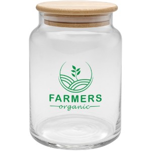 Apothecary Glass Jar with Bamboo Lid, 26 oz. - GA1052