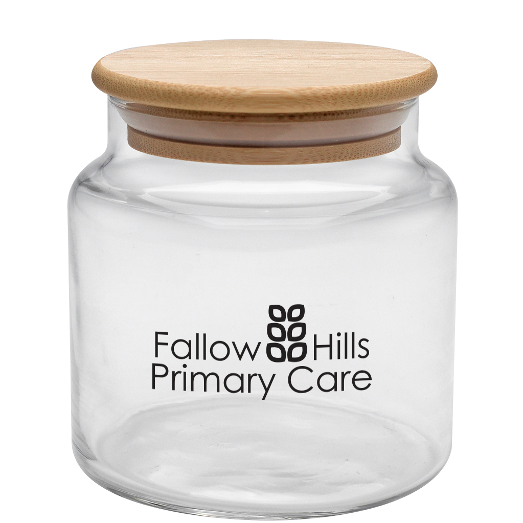 Product Photo 1 Apothecary Glass Jar with Bamboo Lid, 16 oz.