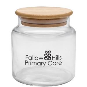 Apothecary Glass Jar with Bamboo Lid, 16 oz. - GA1053