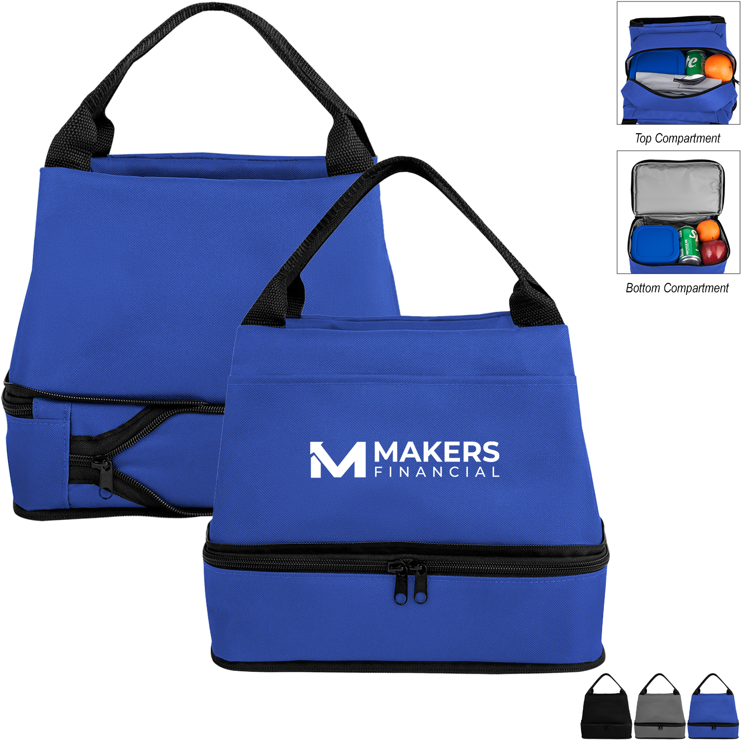 Product Photo 1 Denson rPET Expandable Dual Compartment Cooler Bag