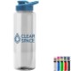 Guzzler Transparent Bottle with Drink thru Lid, 32 oz.