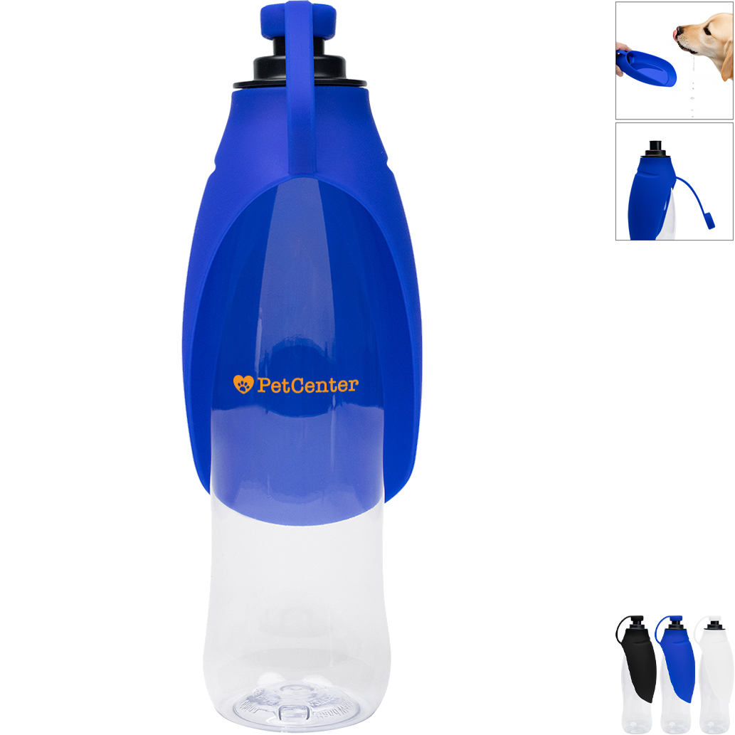 Product Photo 1 Recycled Pet Water Bottle & Dispensing Bowl, 21oz.