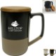 Valencia Ceramic Mug with Lid, 16 oz.