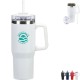 Maestro Vacuum Insulated Stainless Steel Mug w/ Straw, 30oz.