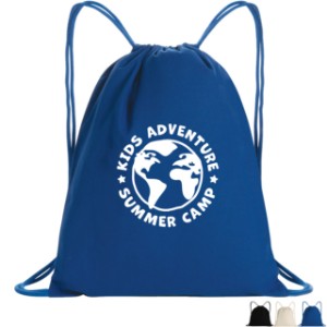 Impact AWARE™ Recycled Cotton & Poly Drawstring Backpack - GM2462
