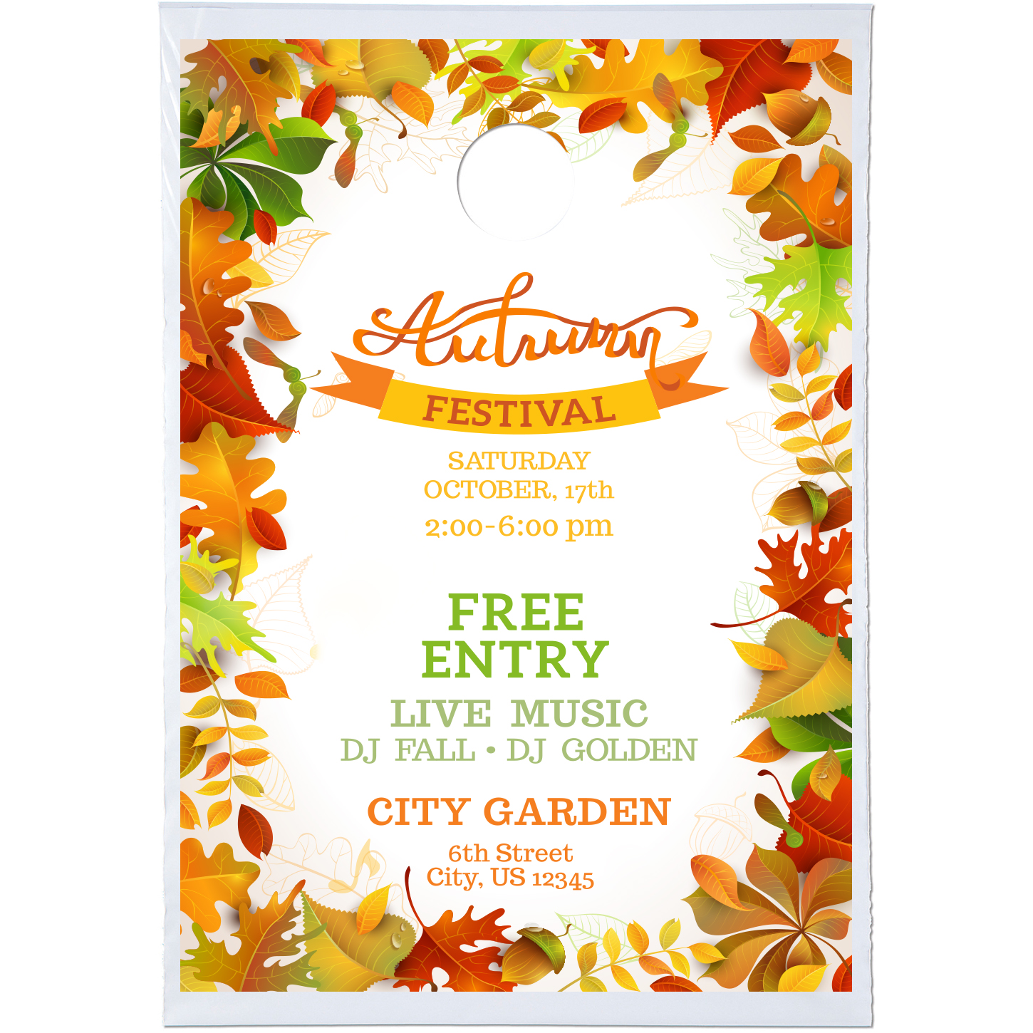 Product Photo 1 Doorknob Plastic Bag, 9" x 13"