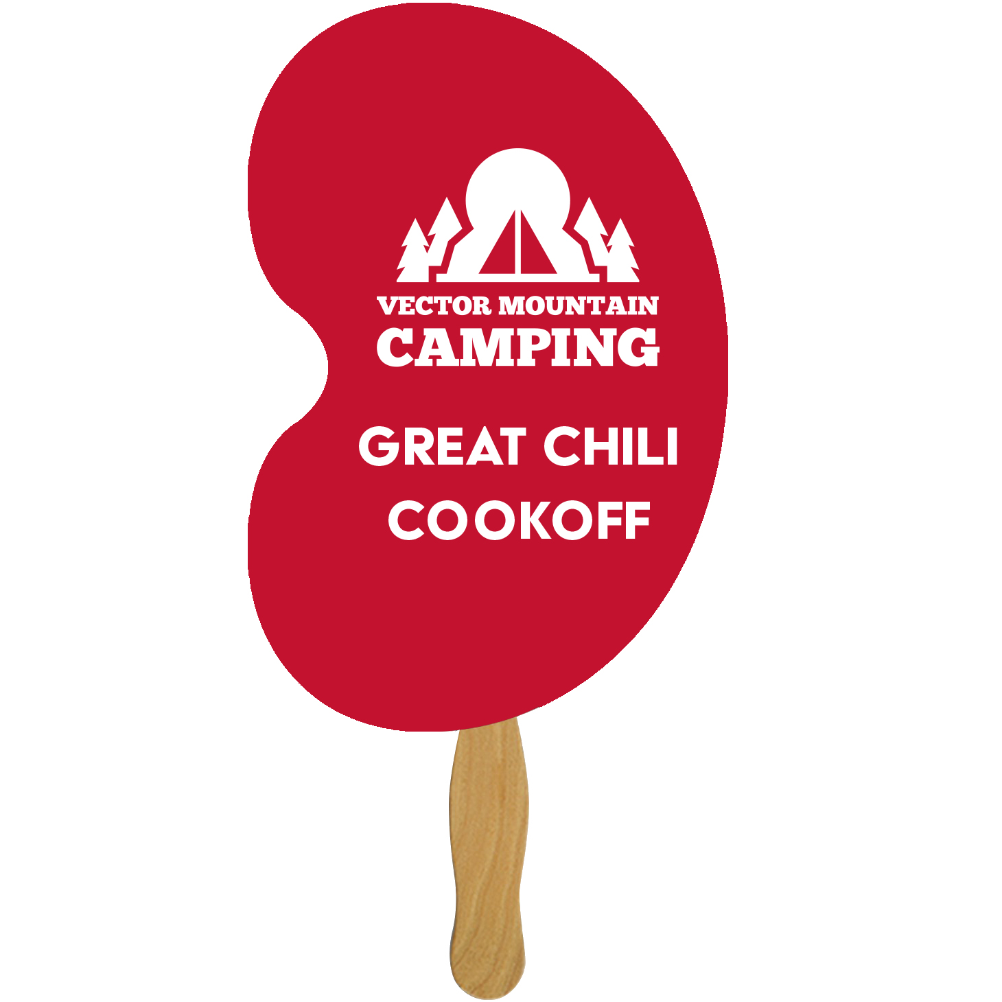 Product Photo 1 Kidney Bean Hand Fan