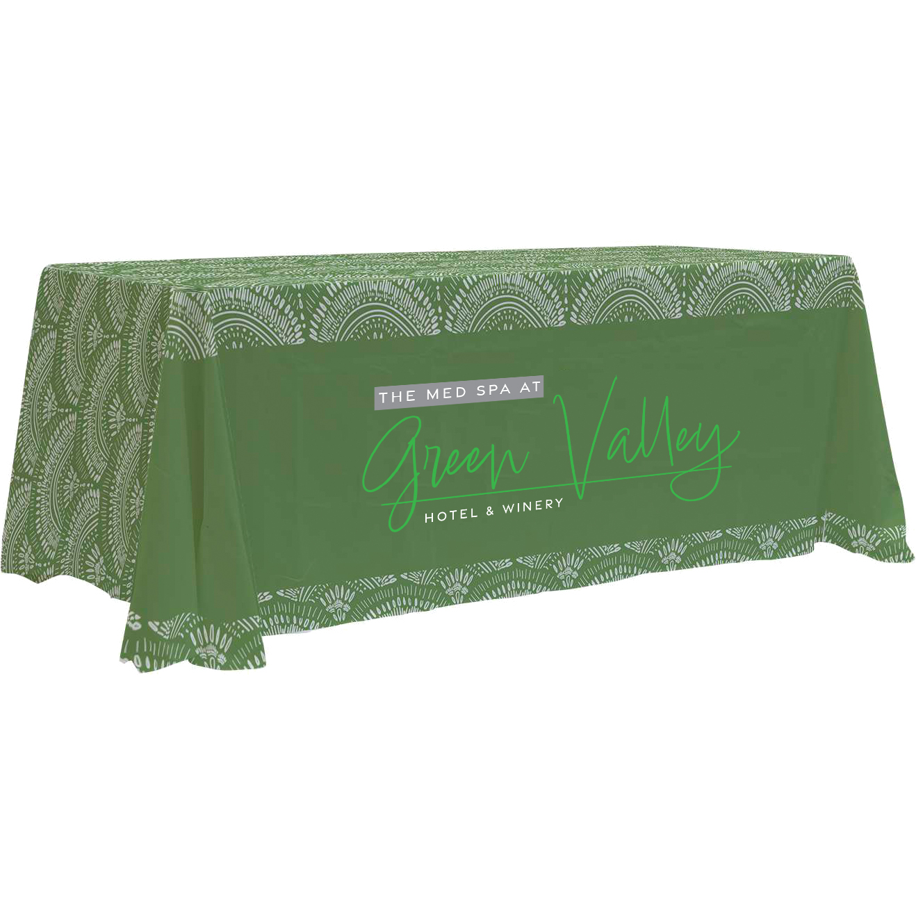 Product Photo 1 Eco-Wise 4-Sided Table Throw, 6' - Full Color, Full Bleed