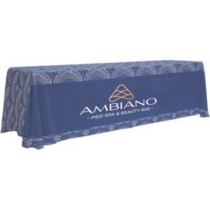 Eco-Wise 4-Sided Table Throw, 8' - Full Color, Full Bleed - DY2041