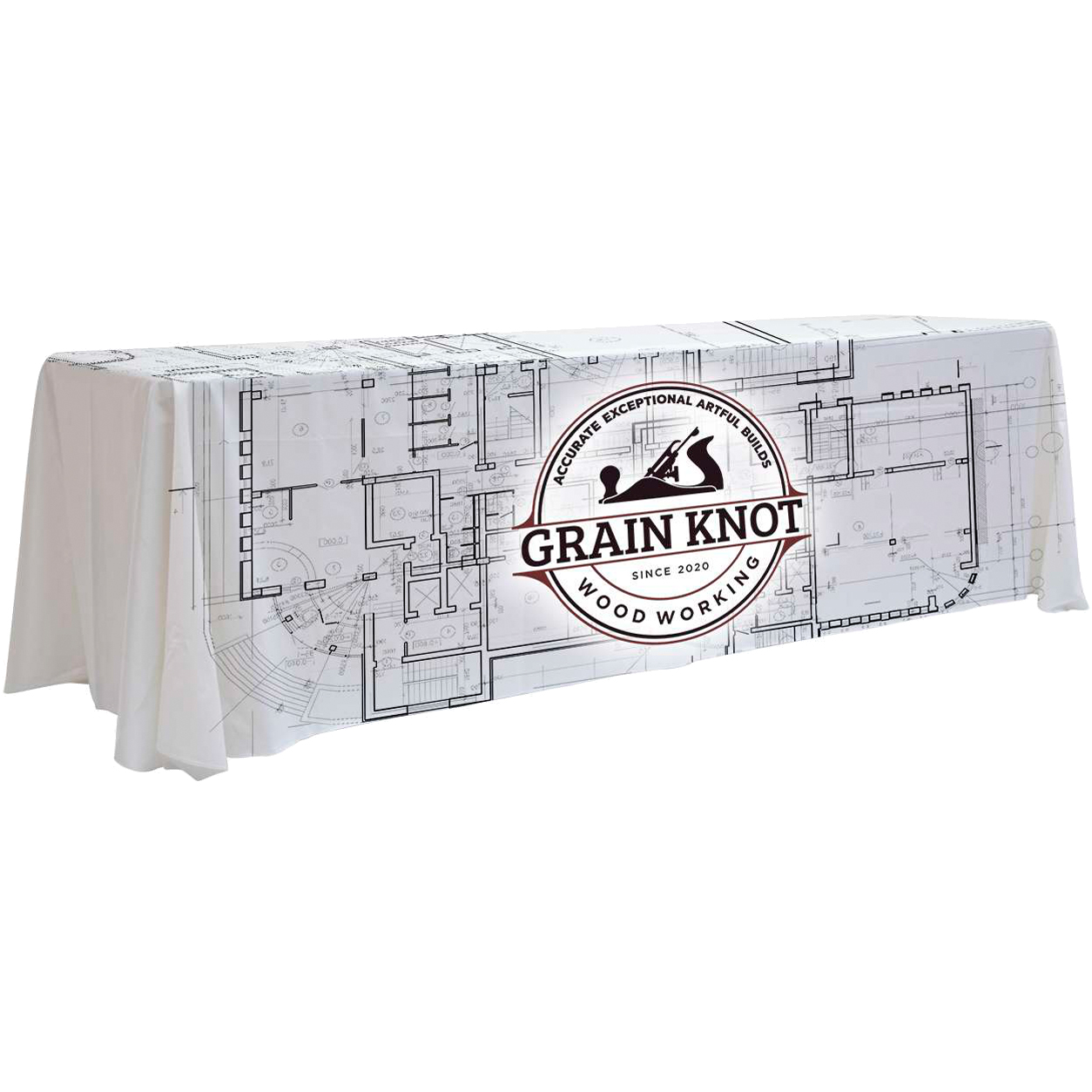 Product Photo 1 Enviro Pro 3-Sided Table Throw, 8' - Full Color Full Bleed