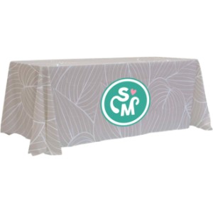 Lightweight 4-Sided Table Throw, 6' - Full Color Full Bleed - DY2008