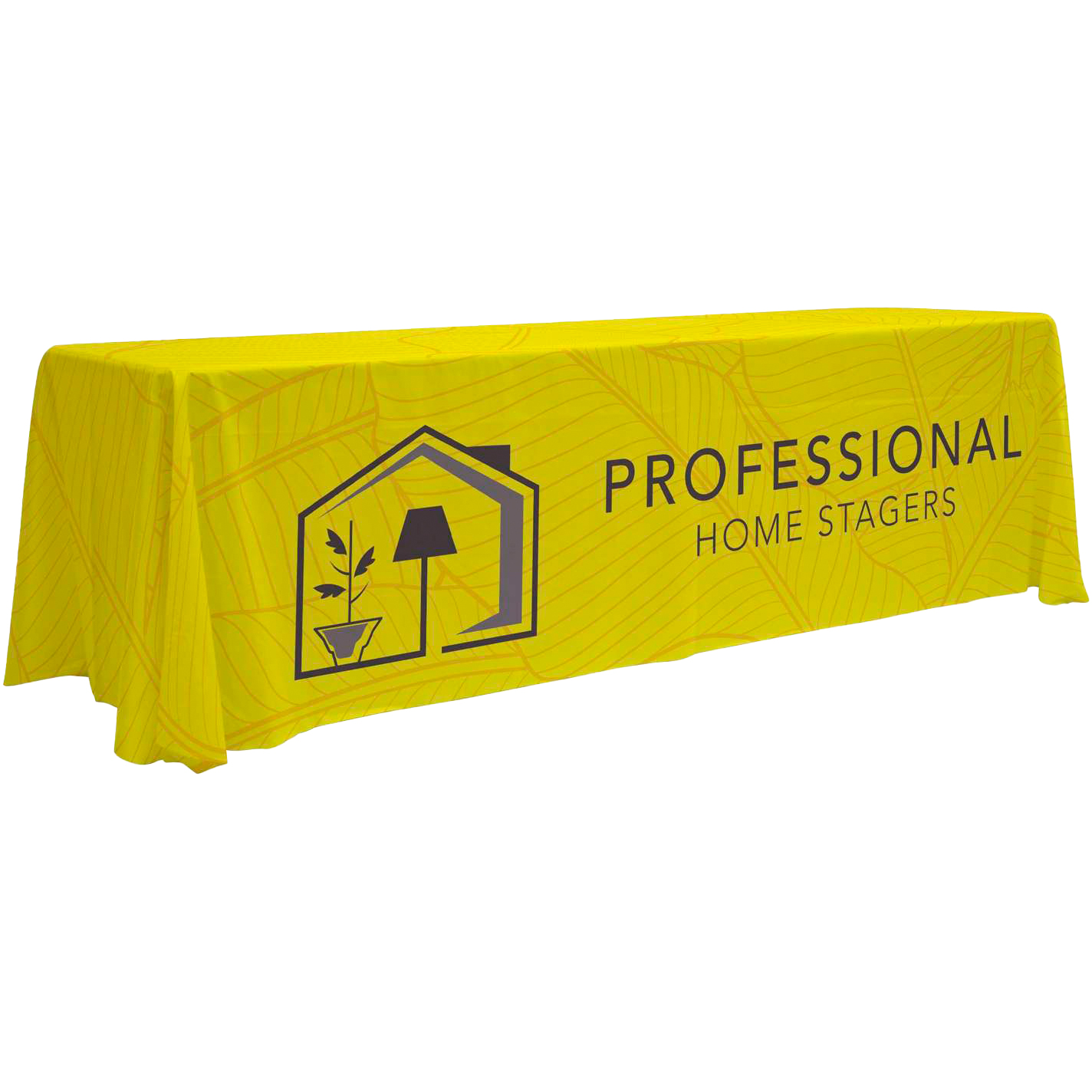 Product Photo 1 Lightweight 3-Sided Table Throw, 8' - Full Color Full Bleed