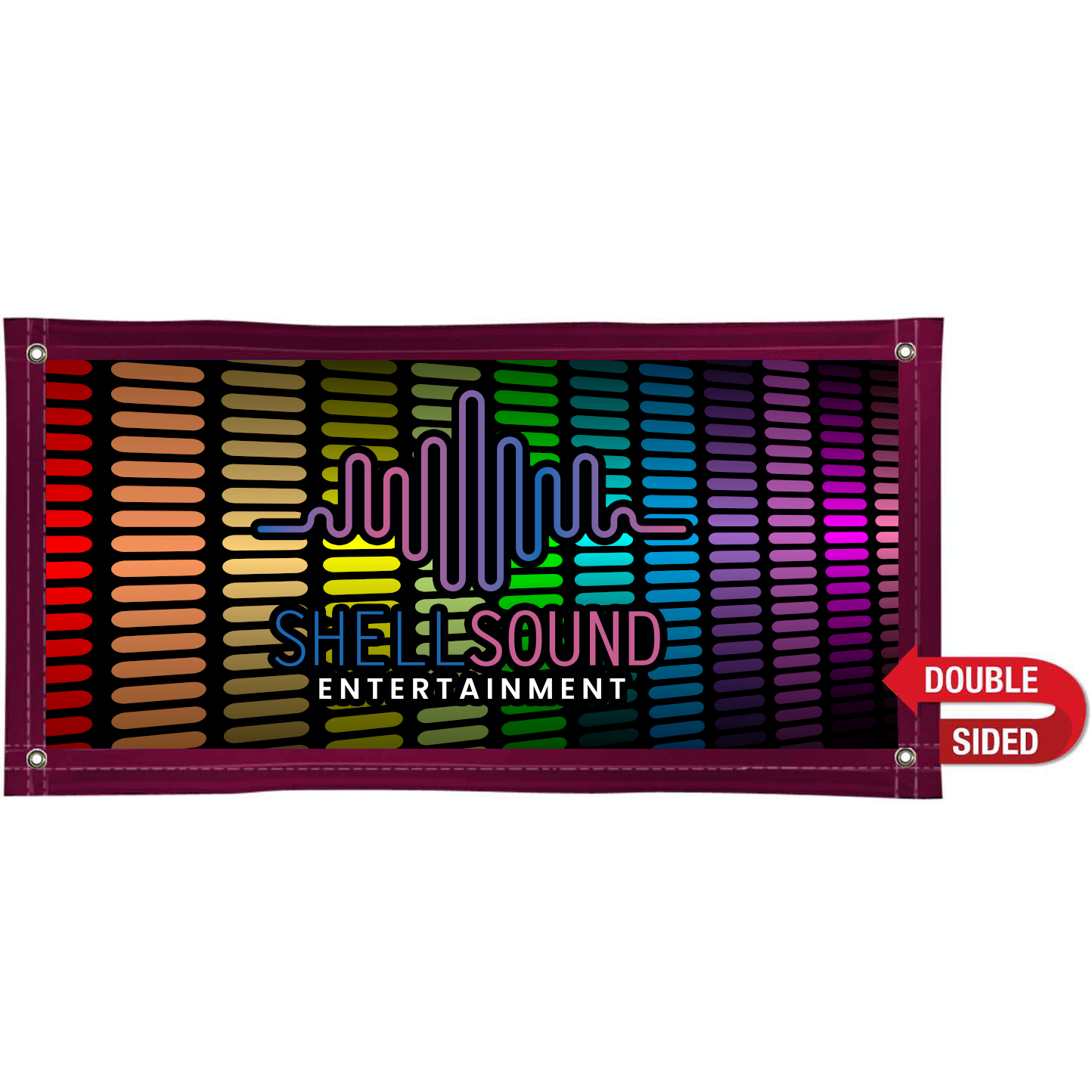 Product Photo 1 Nylon Double-Sided Banner, 2' x 4'