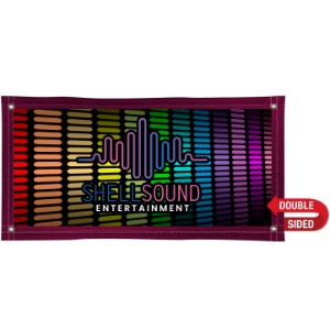Nylon Double-Sided Banner, 2' x 4' - DY2031